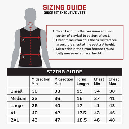 Discreet Executive Vest - Level IIIA – Military Grade NESLEMY™ for Paintball, Patrol & Tactical Training