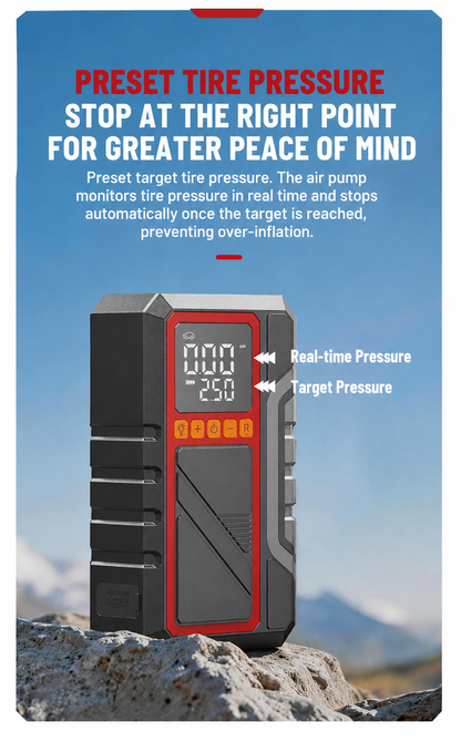 HOT SALE: 70%OFF! CANO™ CBJS-AP-2 Jump Starter & Air Pump & Emergency Power Supply & High-Power Flashlight 4-in-1
